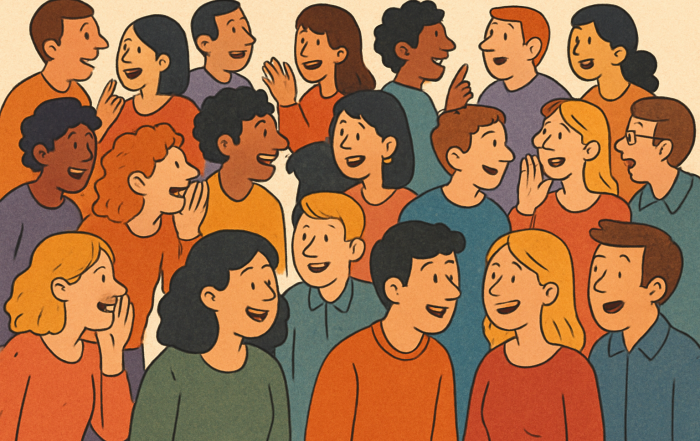 Group of people talking